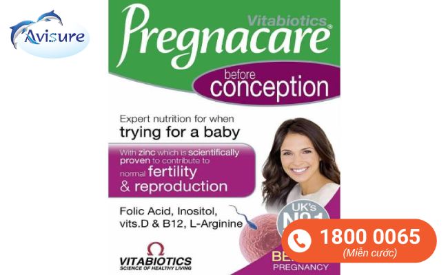 Thuốc tăng khả năng thụ thai cho nữ Pregnacare conception for her