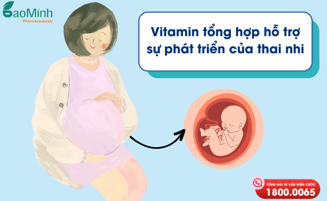 Vitamin tổng hợp hỗ trợ cho sự phát triển của thai nhi
